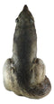 Large Wildlife Sitting Alpha Wolf Howling At The Moon Statue Decor 33.25" Tall