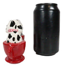 Kissing Dalmatian Dogs in Tea Cup 3.5'' Tall Magnetic Salt and Pepper Shakers