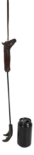 Western Brown Country Horse Long Reach Hand Back Scratcher Wall Hanging Figurine