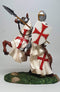 Crusader English Jostling Phalanx Spear Knight Cavalry Horse Figurine Statue