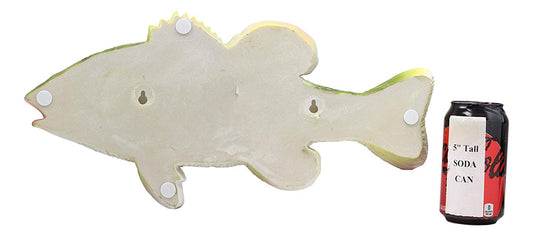 Ebros Southwest Nautical Gone Fishing  Sea Bass Fish Hanging Wall Plaque 16.75"L - Ebros Gift