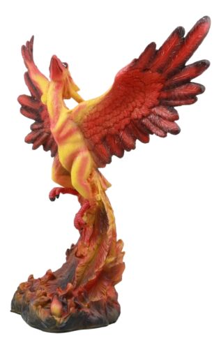 Ebros Fawkes Resurrection of The Phoenix Fire Bird Statue Symbol of Transformation and Rebirth Figurine - Ebros Gift