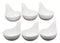 White Porcelain Condiments Ketchup Ranch Sauce Dipping Bowl Dish Ramekins Set 6