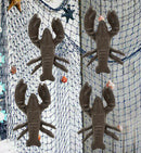 Ebros Cast Iron Nautical Cajun Creole Crawfish Baby Lobster Decorative Figurine Accent in Rustic Bronze Vintage Finish 3.75" Tall Coastal Southwestern Hanger Decor Crayfish Boil (4)