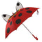 Ebros Gift Children Kids Animated Colorful Pop Up Umbrella 33" Diameter Animal Themed Umbrellas with 3D Ears Or Eyes Fun Child Friendly Playing in The Rain (Red Ladybug Beetle)