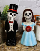 Dias De Los Muertos Wedding Sermon Sugar Skulls Ceramic Salt Pepper Shakers