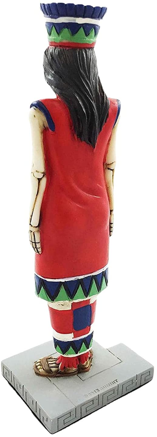 Ebros Tenochtitlan Aztec Queen Skeleton Day of The Dead Sculpture Figurine 6.5"H