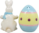 Ebros Rabbit Kissing Giant Egg Salt And Pepper Shakers Magnetic Figurine Set