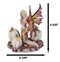 Ebros Amy Brown Autumn Maple Elf Fairy with White Pumpkins Statue 5" Long
