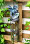 Ebros Blue Dragon Guarding Crystal Crown Top Resonant Wind Chime with Ornaments