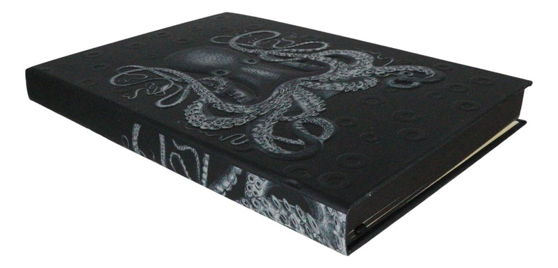 Necromancy Gothic Cthulhu Sea Octopus Skull Blank Page Hardcover Journal Book