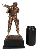 Ebros Men Of Duty Decorated Army Soldier Aiming With Rifle Figurine 11.5"Tall