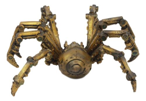 Ebros Steampunk Robotic Spider Statue Cyborg Gargantuan Arachnid Tarantula Figurine