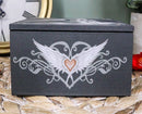 Anne Stokes Prayer Angel Blessings With Excalibur Sword Decorative Jewelry Box With Mirror