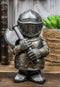 Ebros Dwarf Axeman Medieval Knight of The Cross Templar Crusader Figurine 4.5" H