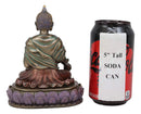 Ebros Akshobhya Bhaiṣajyaguru Medicine Buddha of Healing and Purity Meditating Figurine in Faux Bronze Patina for Home Altar Zen Decoration Eastern Enlightenment Amitabha Buddhist Statue Feng Shui