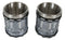 Ebros Western Novelty Revolver Pistol Gun Barrel Cylinder Shot Glass 2-Ounce Set of 2