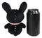 Ebros Pink Polkadot Bunny Rabbit Furry Bones Skeleton Plush Toy Animal Doll
