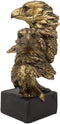 Ebros Gift 6" Tall Bald Eagle and Eaglet Head Bust Figurine with Black Pedestal