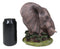 Noble Guardian Safari Elephant Protecting Calf by Green Grasslands Statue 12" H