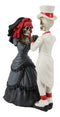 Day Of The Dead Wedding Skeleton Couple Bride and Groom Statue Love Never Dies