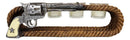 Ebros Western Cowboy Ropes And Revolver Pistol Double Votive Tea Light Candle Holder