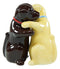 Ebros Colorful Ceramic Labradors Dog Couple Hugging Dancing Salt Pepper Shakers Set