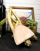 Western Rustic Stag Deer Antlers Book Photo Frame Cell Phone Holder Easel Stand