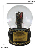 Christian Holy Archangel Saint Gabriel Messenger Of God Water Globe Figurine