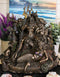 Ebros God of The Sea Poseidon Sitting On Throne With Trident Figurine 10.5"H