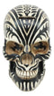 Tribal Tattoo Haka Warrior Maori Skull Money Bank Statue Ossuary Gothic Skeleton