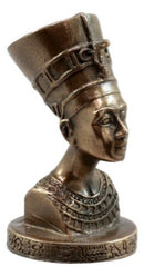 Egyptian Queen Nefertiti With Cobra Crown Bust Decorative Figurine Miniature