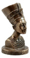 Egyptian Queen Nefertiti With Cobra Crown Bust Decorative Figurine Miniature