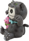 Ebros Larger Furry Bones Bagheera & Pink Panther Skeleton Figurine 3.5" Tall