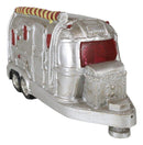 Western Vintage Country Silver Camper Caravan RV Money Coin Piggy Savings Bank