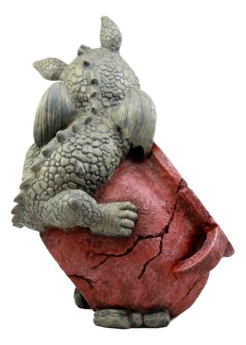 Pair Of Naughty Climbing Dragon Baby Planter Pot Home Patio Garden Statue 13"H