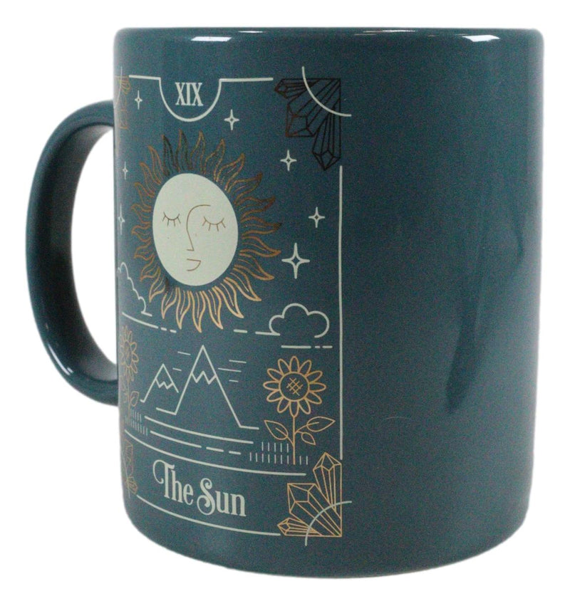 Wicca Fortune Teller Psychic Tarot Cards The Sun Ceramic Tea Coffee Mug Cup