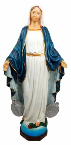 Ebros Catholic Church Our Lady of Grace With Miraculous Medal Figurine 16" Tall - Ebros Gift