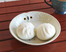 Pack Of 4 White Whimsical Owl Ceramic Salad Entree Deep Plates Or Shallow Bowls