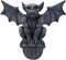 Ebros Large Gothic Winged Gargoyle On Ledge Wall Decor Hanging Sculpture 20"W