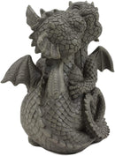 Ebros Romantic Valentines Baby Garden Dragons Cuddling Tight Statue 5.25" Tall