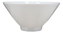 Contemporary Octagon White Jade Melamine Large 8"Dia Soup Salad Bowls 42oz Set 2