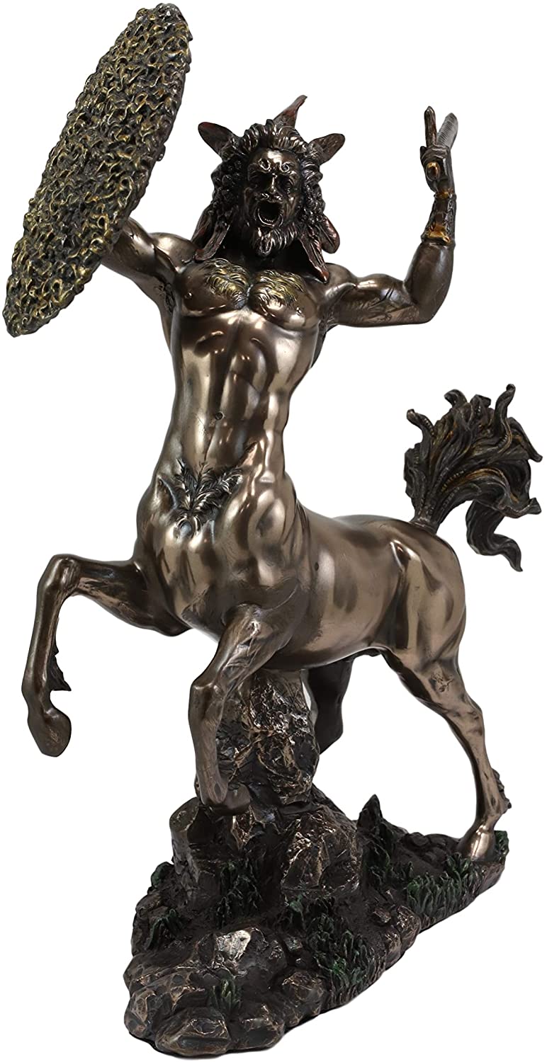 Ebros Greek Centaur Charging with Sword and Shield Statue 11.5" Tall Figurine - Ebros Gift