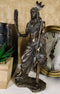 Ebros Native American Indian Eagle Warrior With Feather & Ceremonial Pipe Figurine
