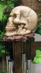 Halloween Freaky Oversized Skull Wind Chime Home Patio Skeleton Cranium Decor