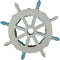 Marine Ship Steering Helm Boat Wheel With Turtle Crab Starfish Shell Wall Decor
