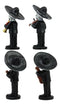 Ebros 4"Tall Fiesta Squad Day Of The Dead Skeleton Mariachi Band Statue Set of 4 Violin Guitarron Guitar And Trumpet Player Dias De Muertos Figurine Decor Set Or As Wedding Cake Toppers