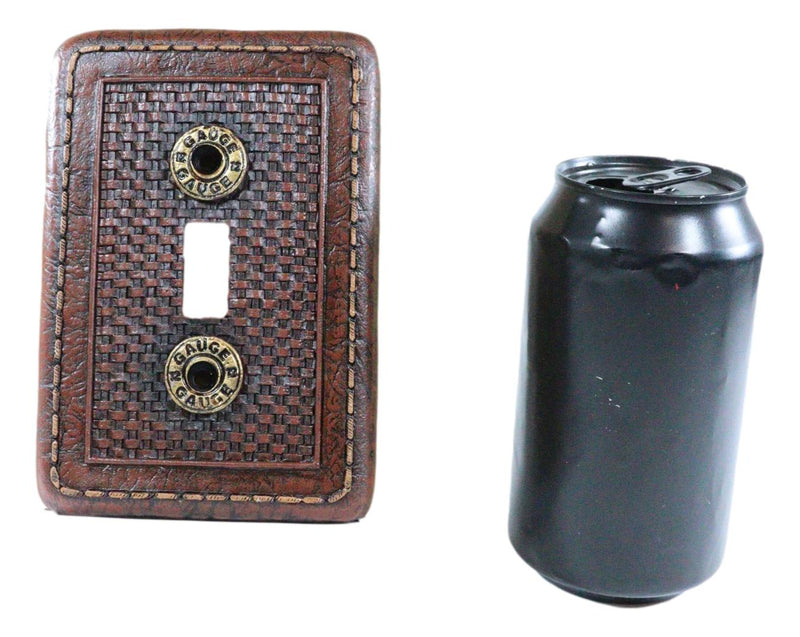 Pack of 2 Western 12 Gauge Shotgun Shells Single Toggle Switch Wall Plate Covers