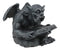 Notre Dame Horned Gargoyle With Spell Book Statue Demonic Bibliography Watchmen