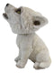Ebros Wildlife Cries of The Night Howling White Snow Wolf Bobblehead Figurine